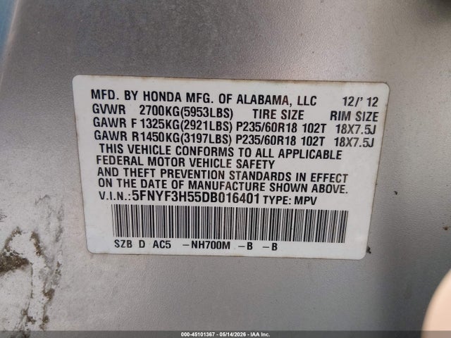 Honda Pilot Ex-l
