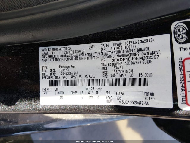 Ford Fiesta Se