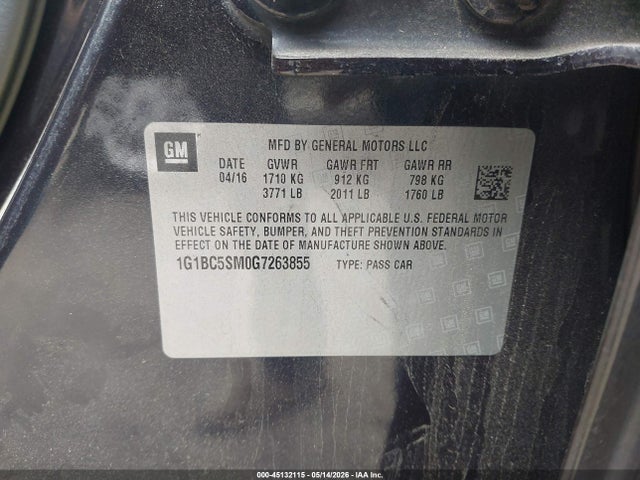 Chevrolet Cruze Ls Auto