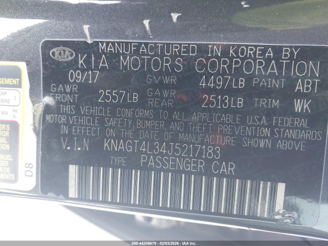 Kia Optima Lx