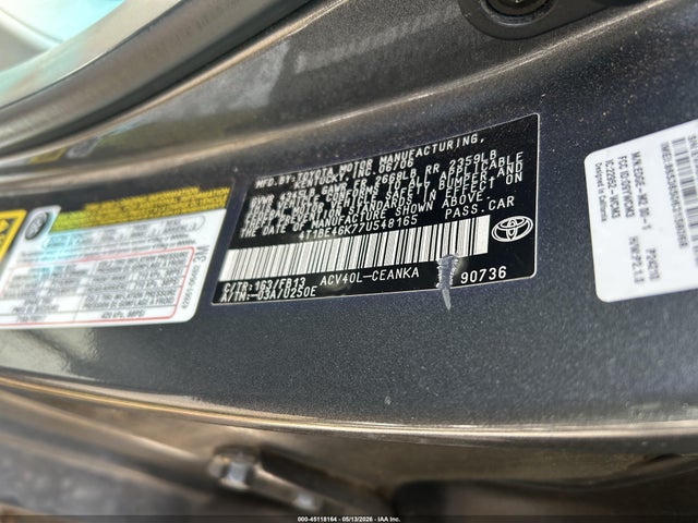 Toyota Camry Le