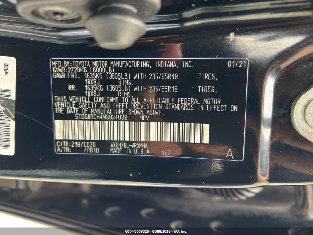 Toyota Highlander Hybrid Xle