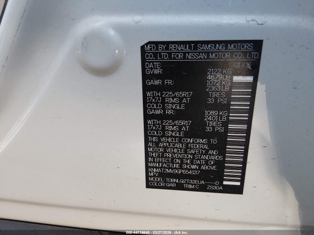 Nissan Rogue Sv