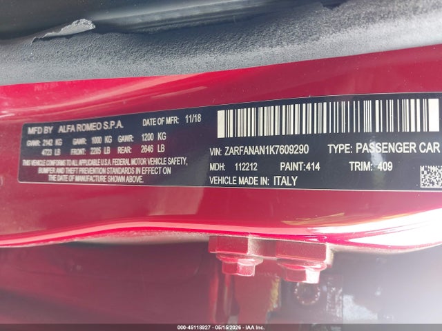 Alfa Romeo Giulia Awd