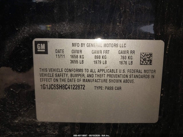 Chevrolet Sonic 2lt