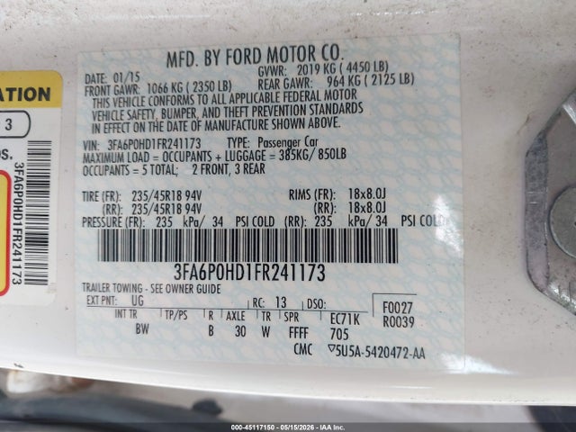 Ford Fusion Se