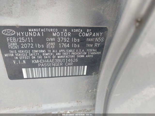 Hyundai ELANTRA Limited (ulsan Plant)