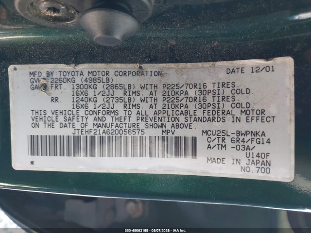Toyota Highlander V6