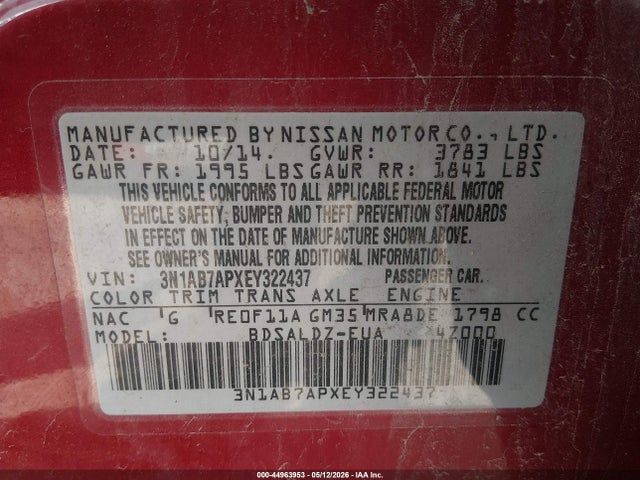 Nissan Sentra Sv