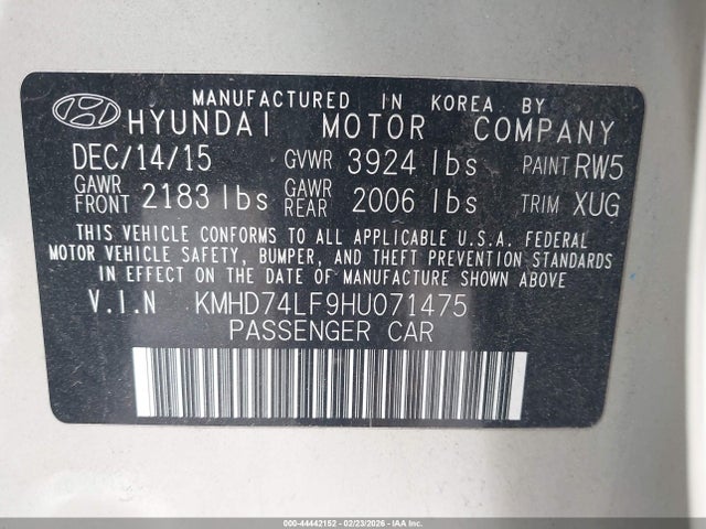Hyundai ELANTRA Se