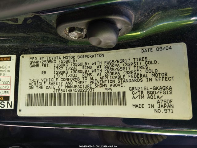 Toyota 4Runner Sr5 V6