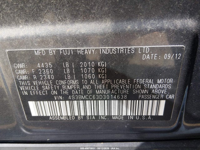 Subaru Legacy 2.5i Premium