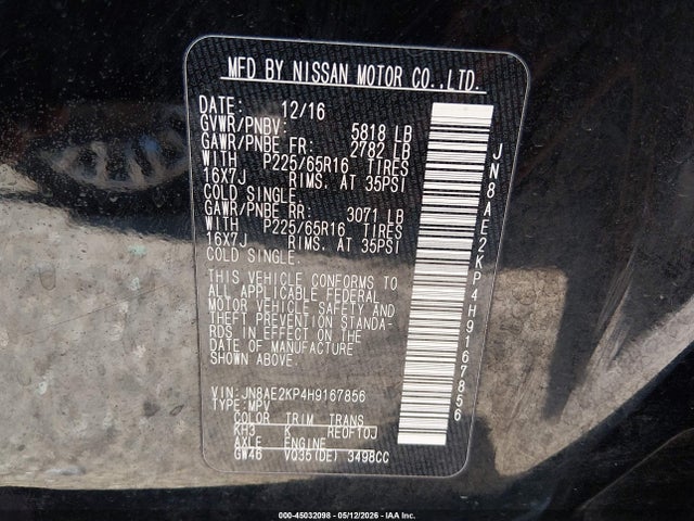 Nissan Quest Sv