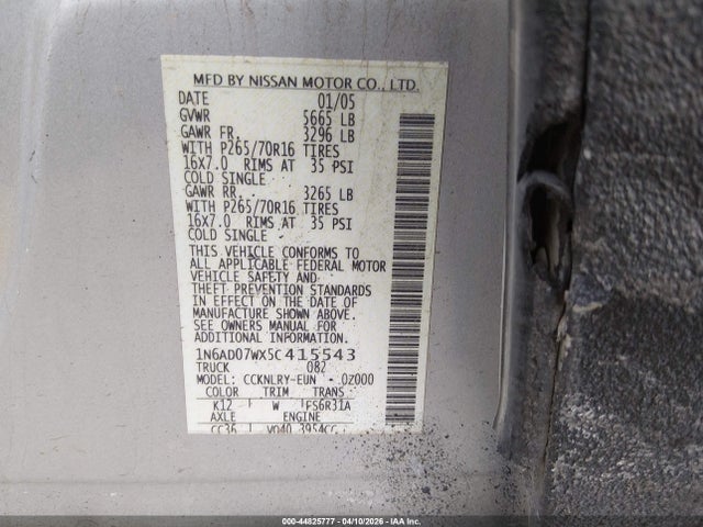 Nissan Frontier Se