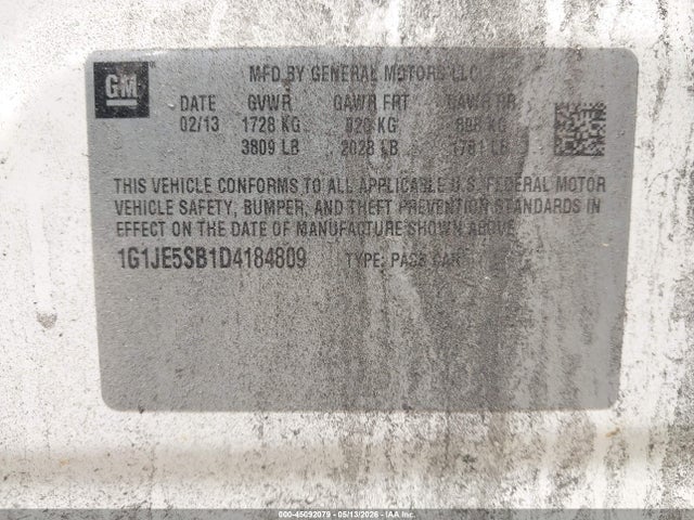 Chevrolet Sonic Ltz Auto
