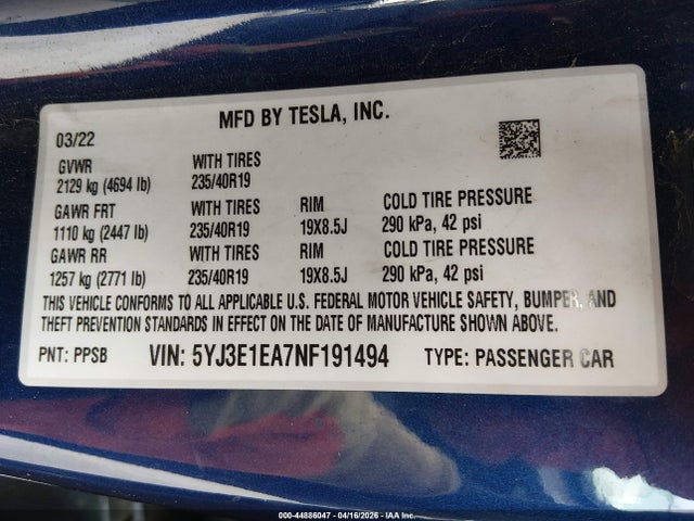 Tesla Model 3 Rear-wheel Drive
