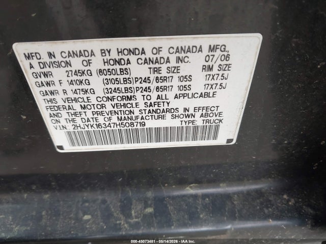 Honda Ridgeline Rtx