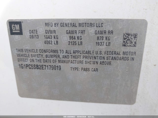 Chevrolet Cruze 1lt Auto