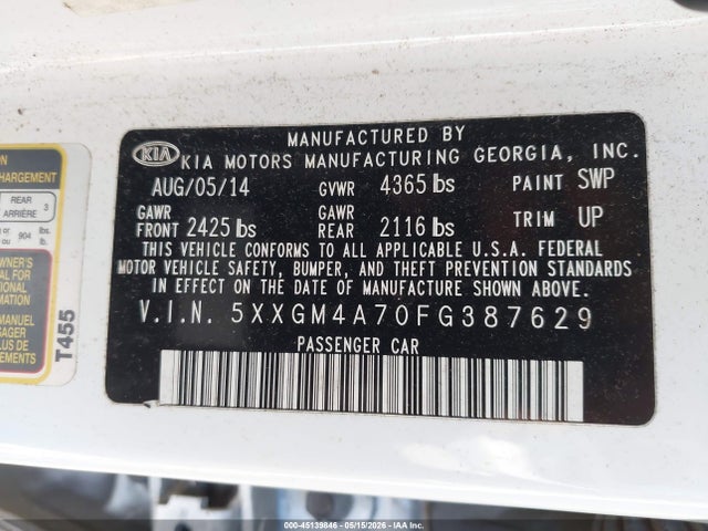 Kia Optima Lx