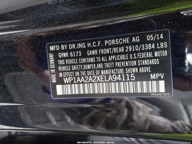 Porsche Cayenne Platinum Edition