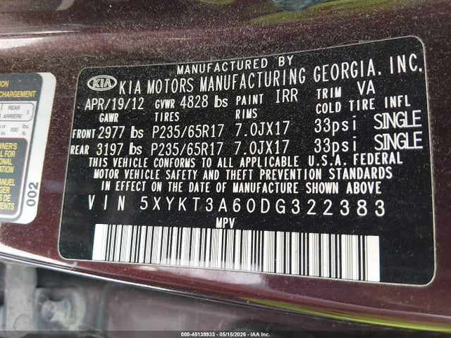Kia Sorento Lx