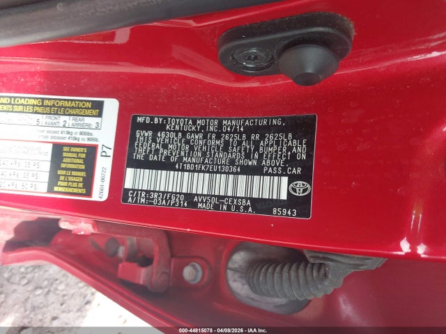Toyota Camry Se Limited Edition