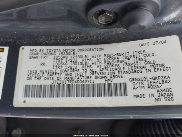 Toyota 4Runner Limited V6