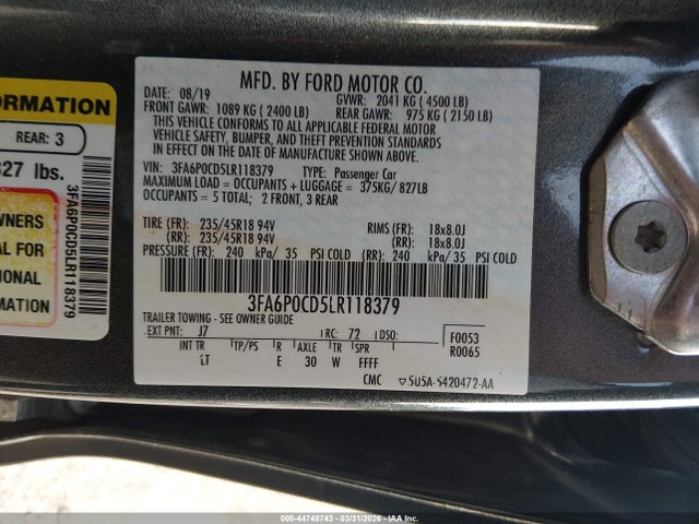 Ford Fusion Sel