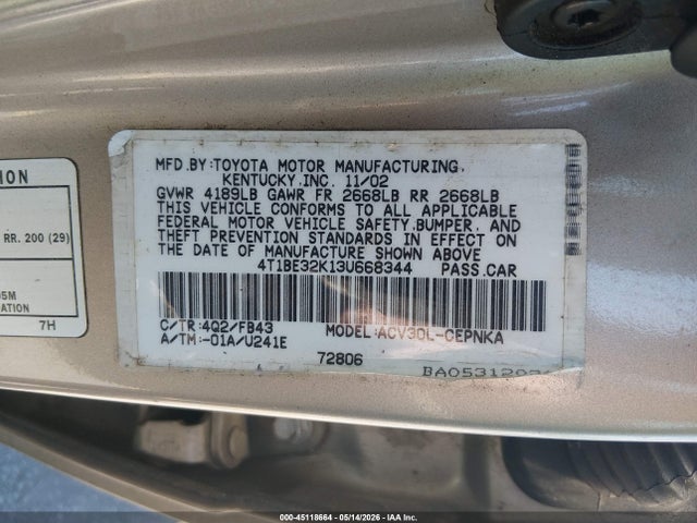 Toyota Camry Le