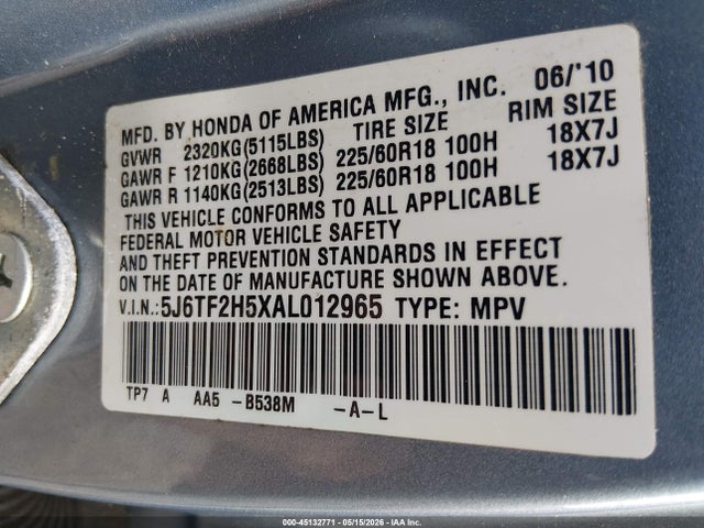 Honda Accord Ex-l