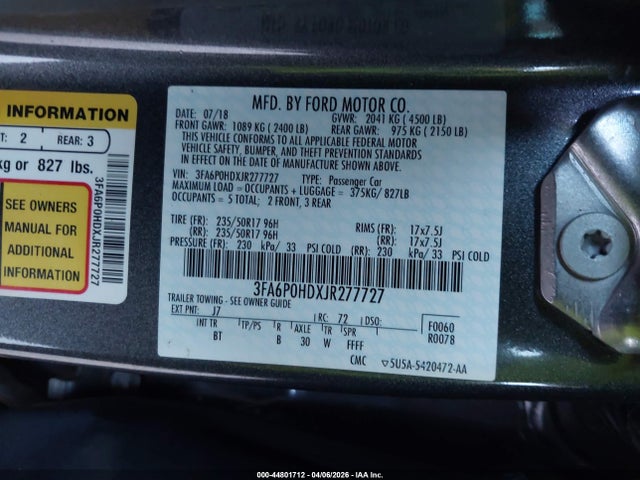 Ford Fusion Se