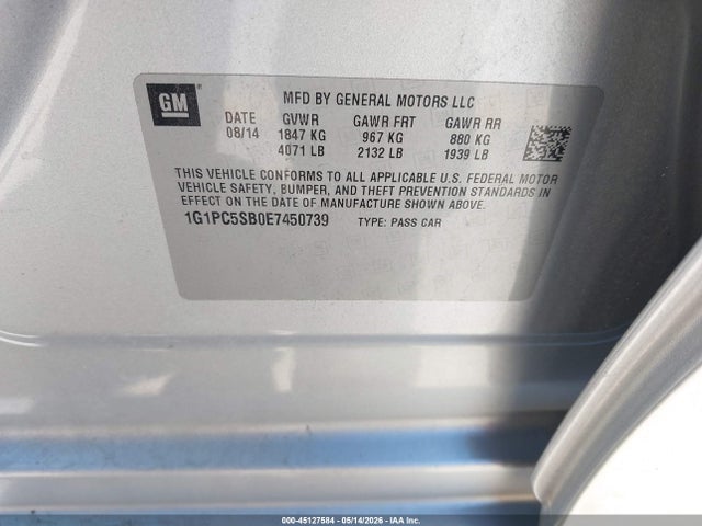 Chevrolet Cruze 1lt Auto