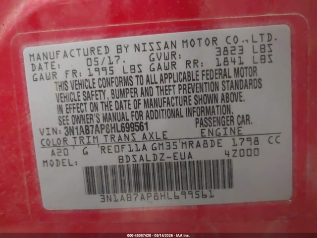 Nissan Sentra Sv