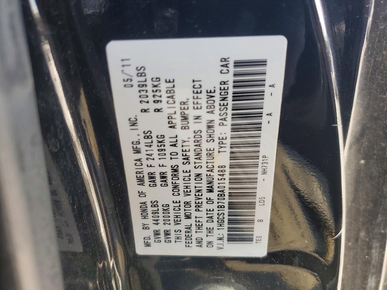 Honda Accord Ex