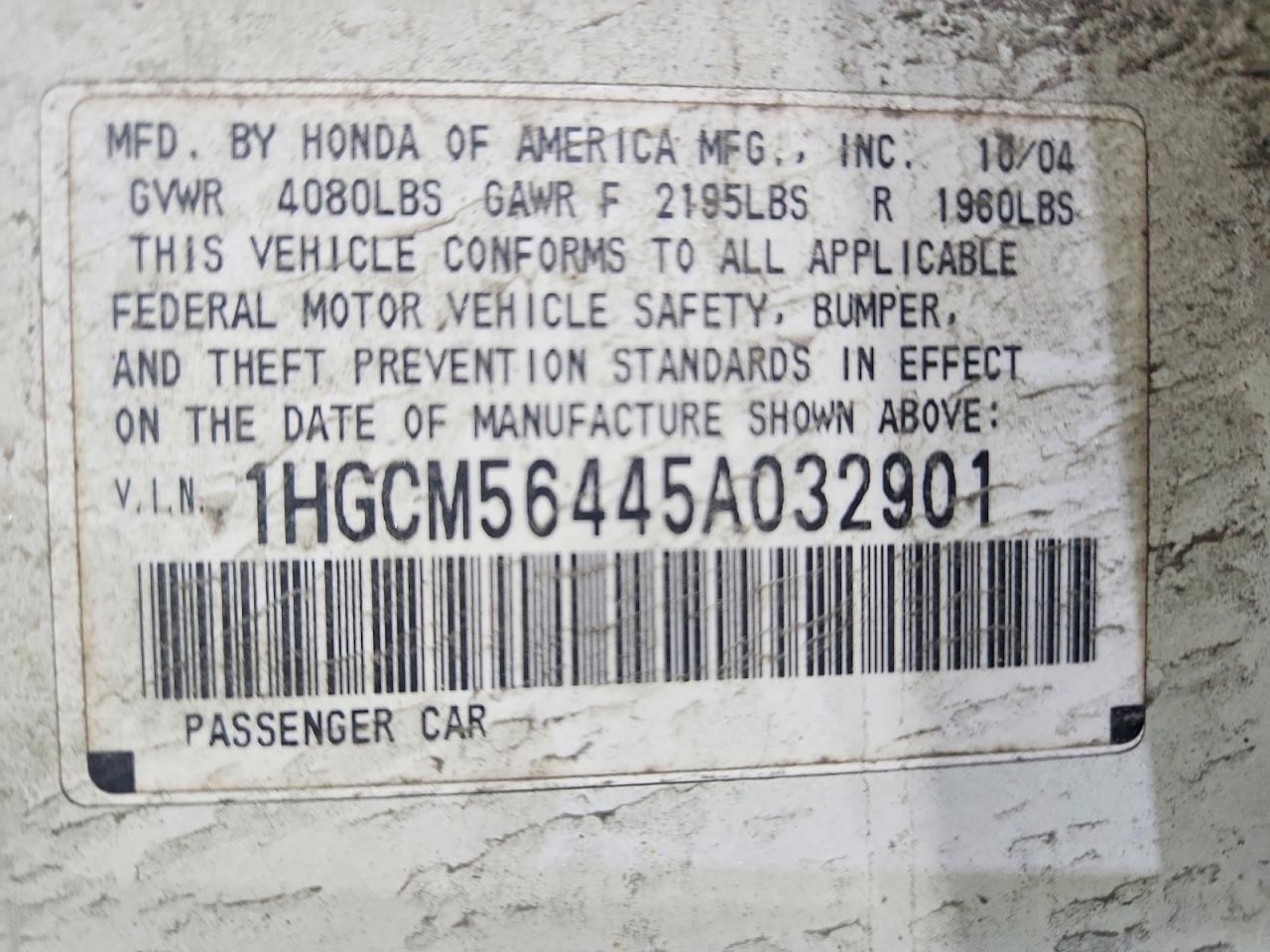 Honda Accord Lx