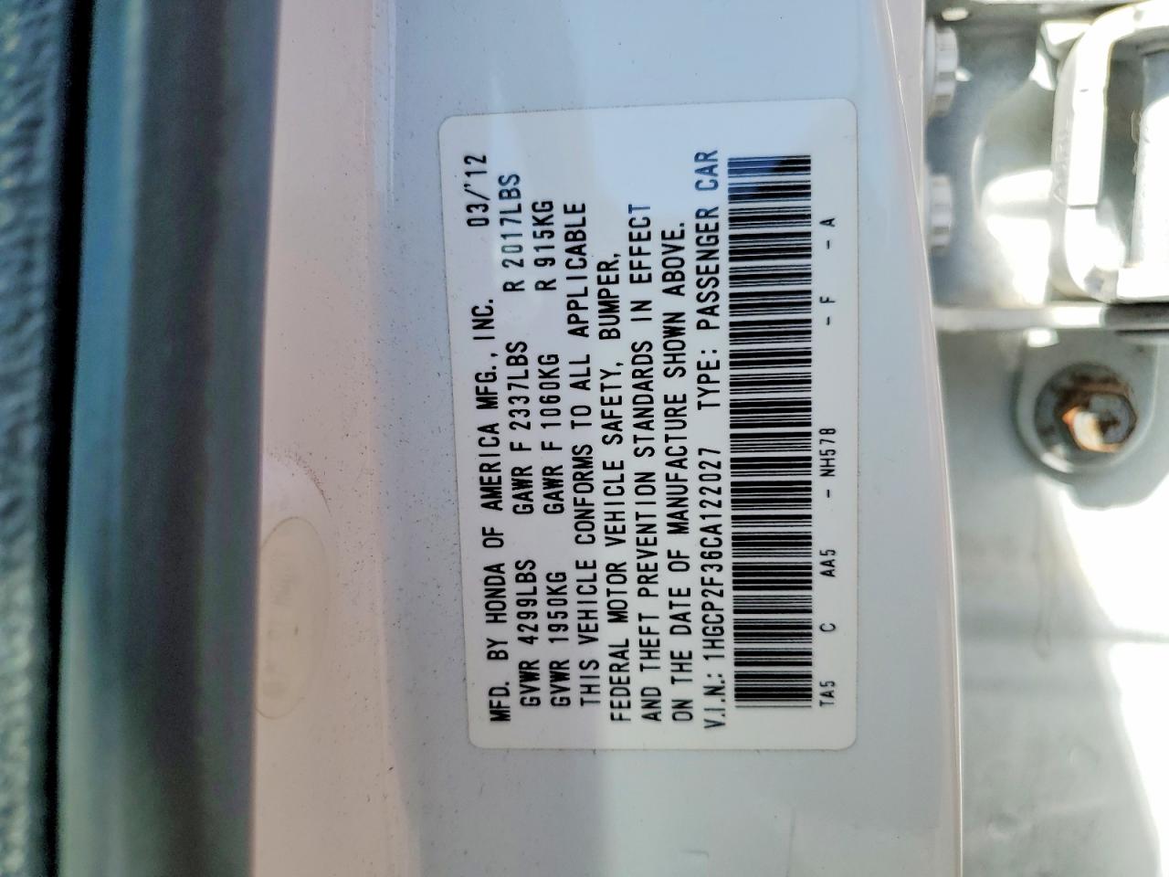Honda Accord Lx