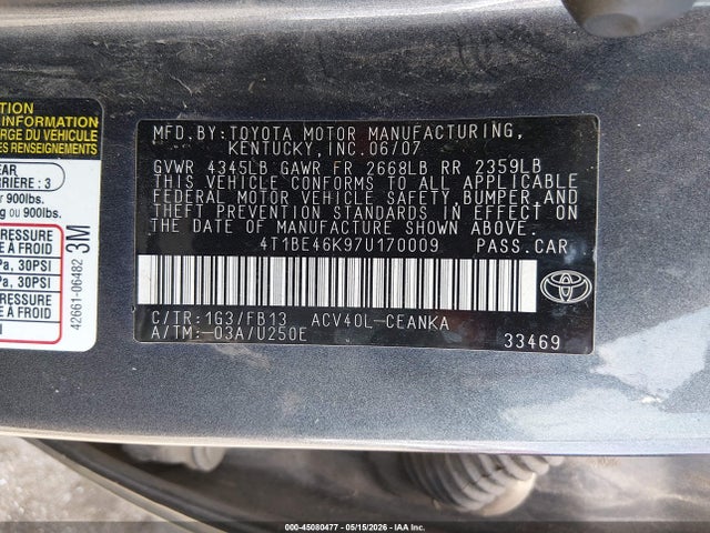 Toyota Camry Le