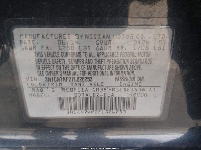 Nissan Versa 1.6 Sv