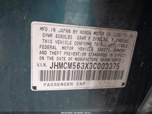 Honda Accord 2.4 Lx