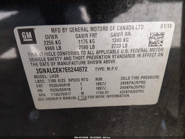 Chevrolet Equinox 2lt