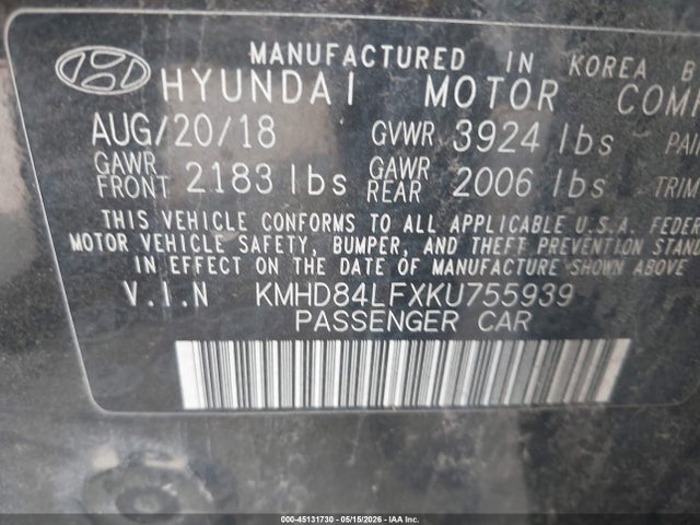 Hyundai ELANTRA Sel