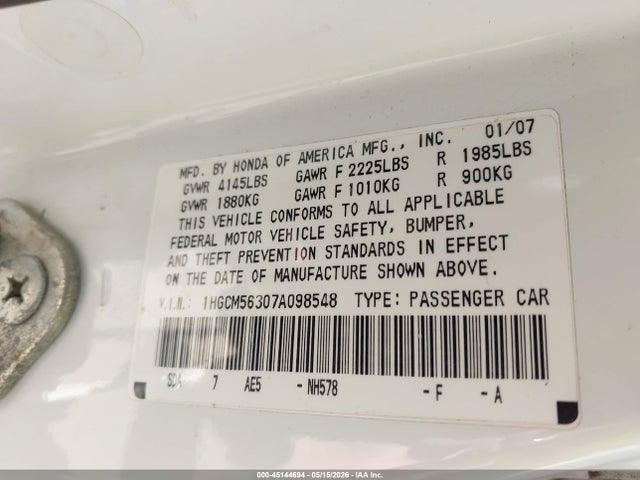 Honda Accord 2.4 Se