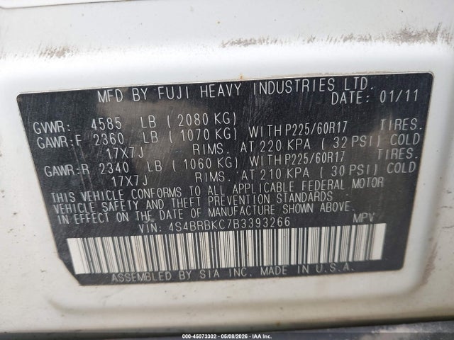Subaru Outback 2.5i Limited