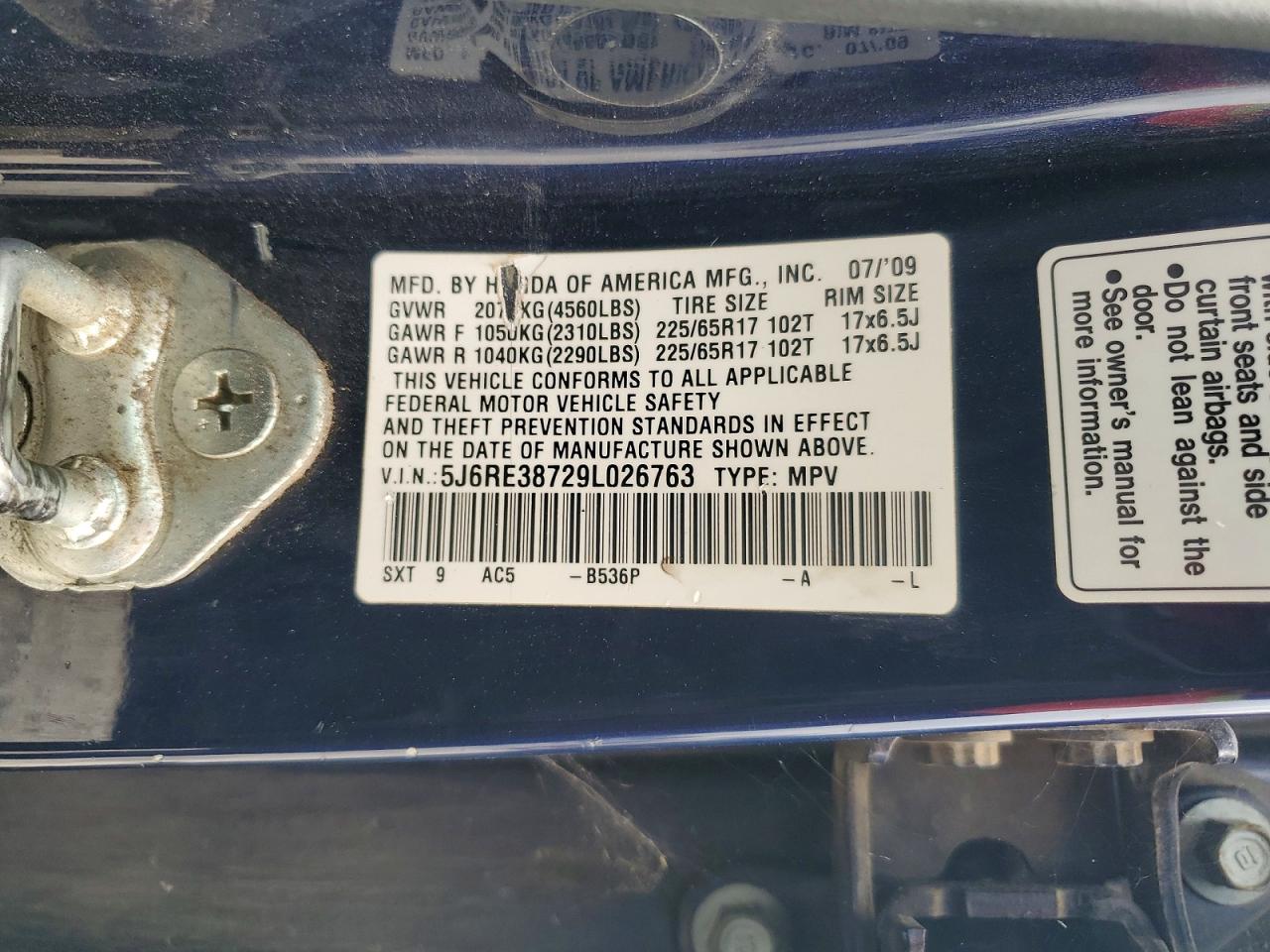 Honda Crv Exl