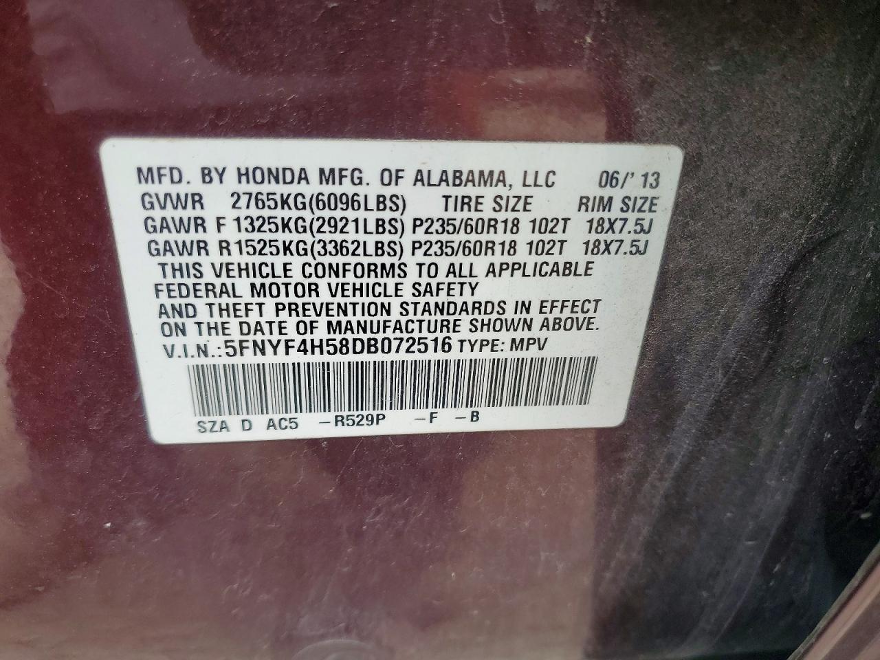 Honda Pilot Exl