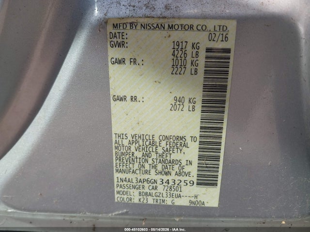 Nissan Altima 2.5 S