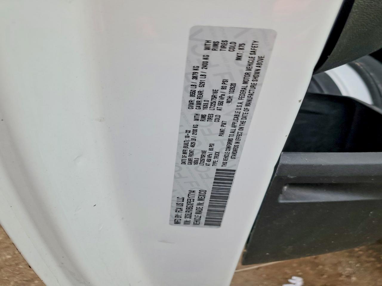 Ram Promaster 1500 High
