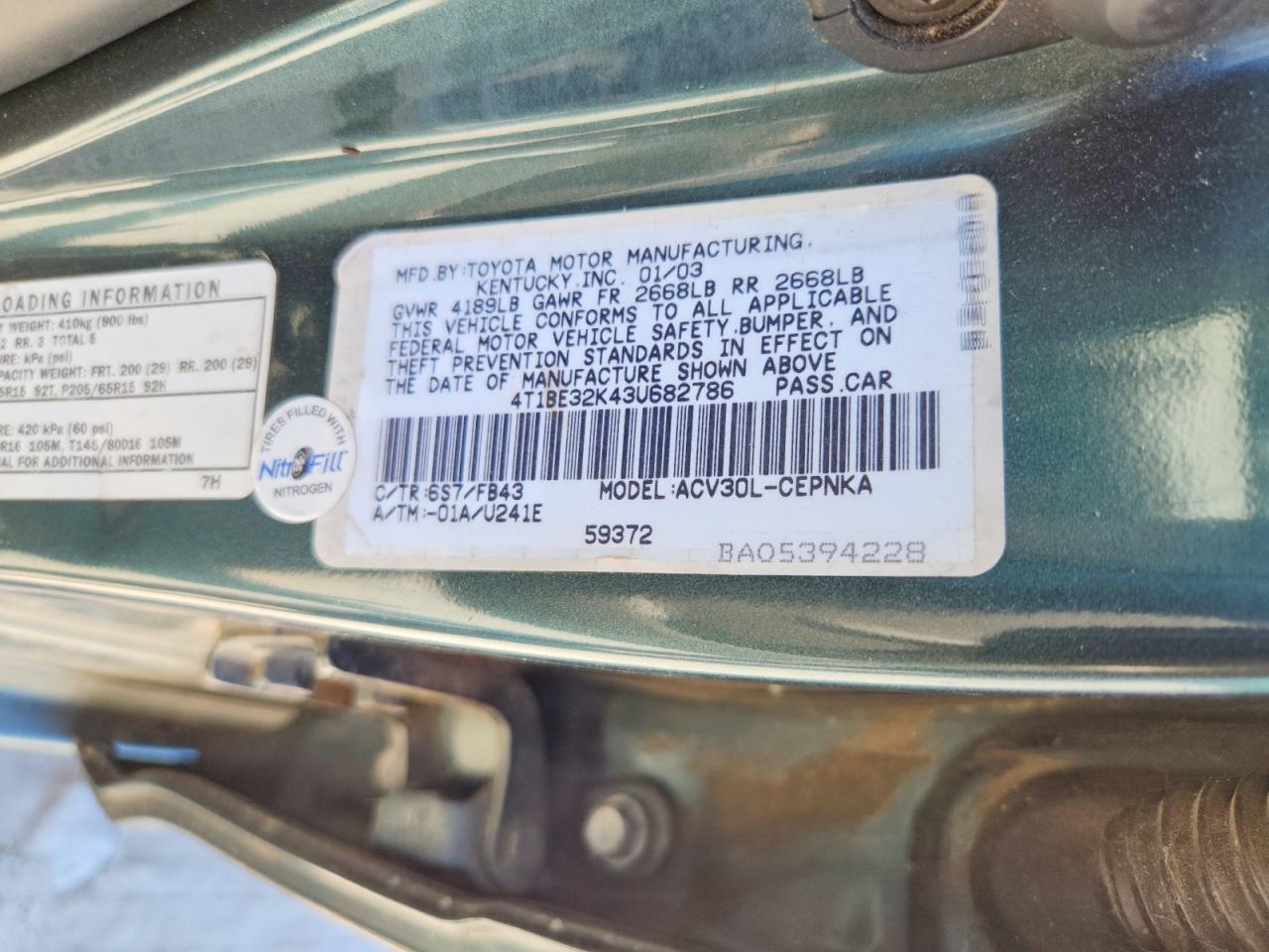 Toyota Camry Le