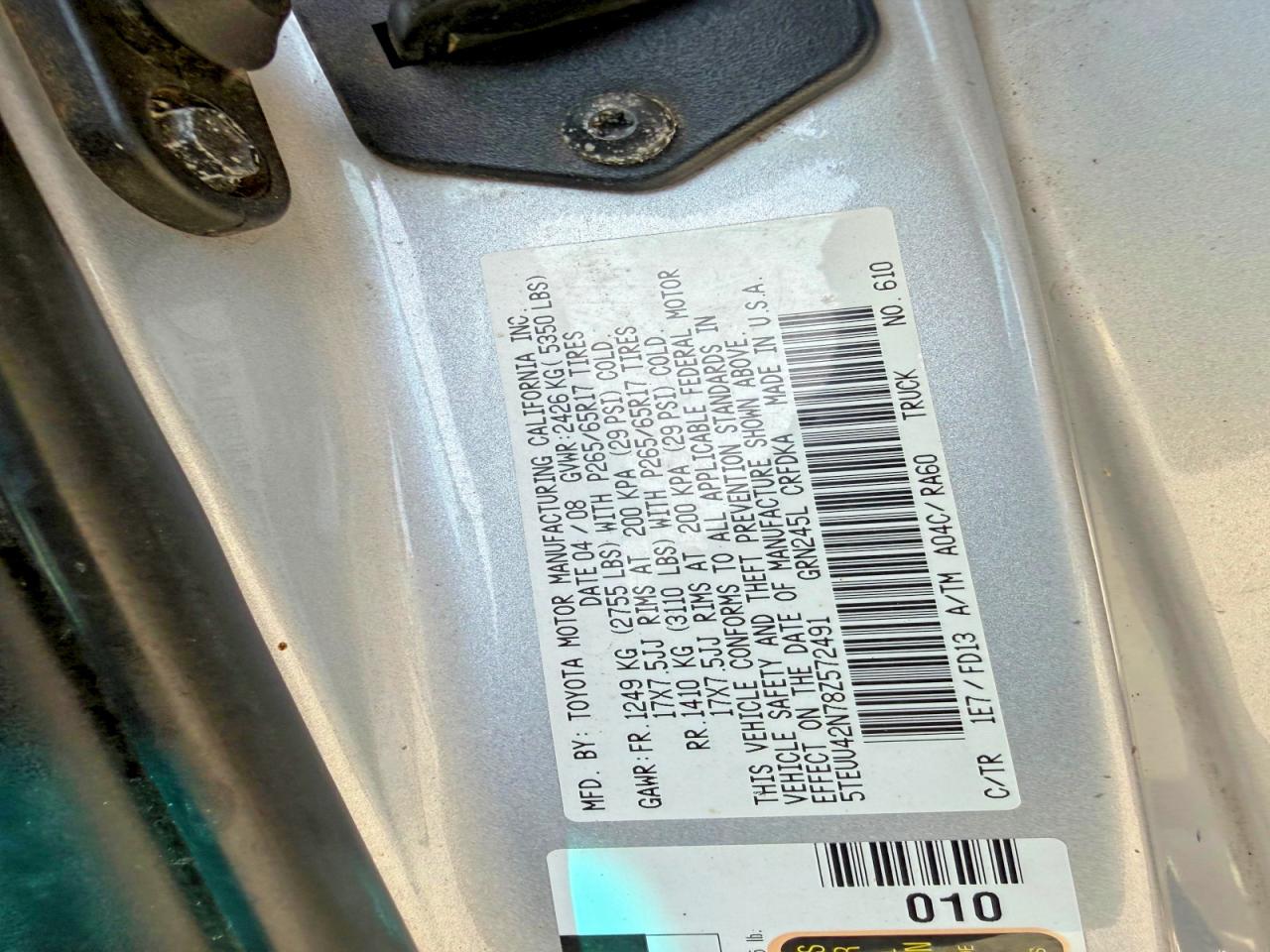 Toyota Tacoma Access Cab