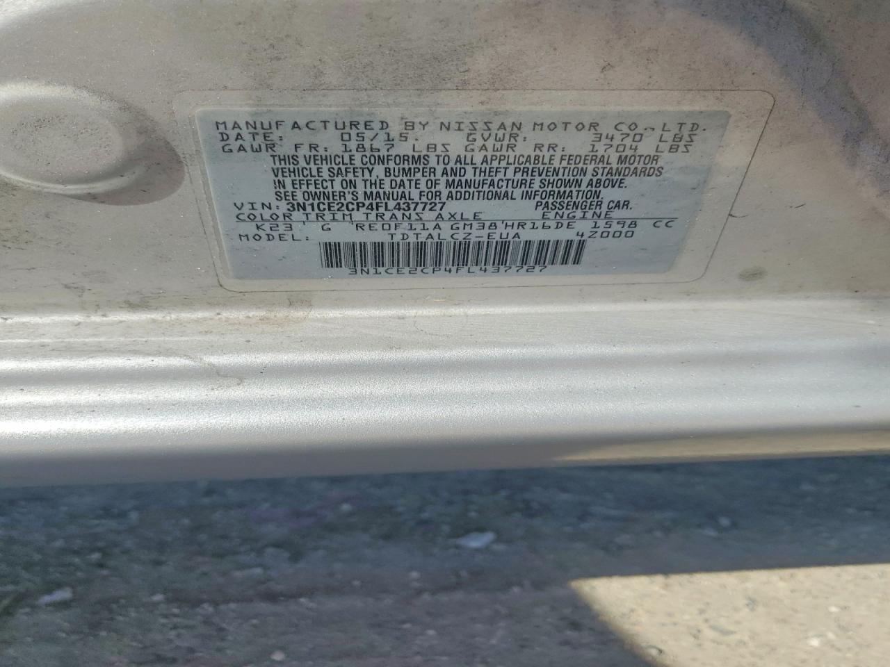 Nissan Versa S Plus